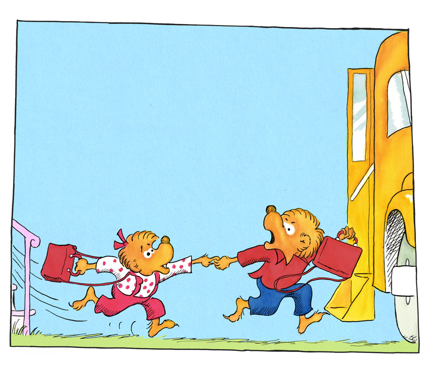 Berenstain_Bears_late_for_the_bus